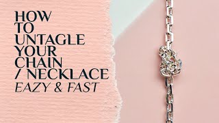 How to untagle your chain  necklace eazy amp fast fyp chain ohrid macedonia balkan viral [upl. by Akcire]