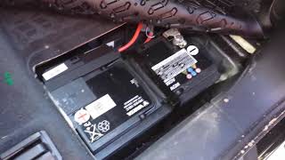 2017 Audi Q7 battery location [upl. by Enelhtak]