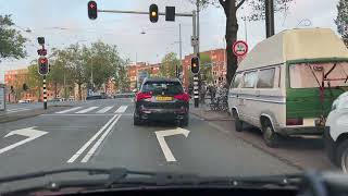 Amsterdam Dash Cam video from Overtoom to the A10 morning commute [upl. by Fabozzi109]