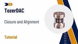 Diacell® TozerDAC Diamond Anvil Cell Closure and Alignment Guide  Almax easyLab [upl. by Julia789]