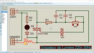 Gradateur De Lumiere 220V 50Hz  40A [upl. by Lleinad]