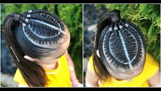 PEINADO CON TRENZAS Y COLETA ALTA PARA NIÑASPEINADOS FACILES Y RAPIDOSLPH [upl. by Tadeas]