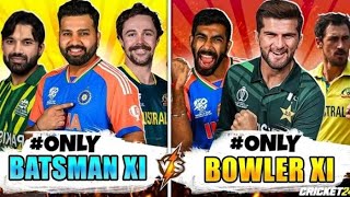 Shaheens Bowlers XI vs  HitmansBatsmen XIUltimate Clash of Titansquot Cricket 24s [upl. by Avilla]