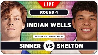 SINNER vs SHELTON • ATP Indian Wells 2024 • LIVE Tennis PlaybyPlay Stream [upl. by Bevvy]