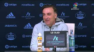 Rueda de prensa RC Celta vs Real Valladolid CF [upl. by Epillihp]