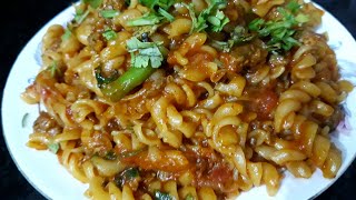 pasta recepie  easy and tasty mutton keema pasta [upl. by Adrianna]