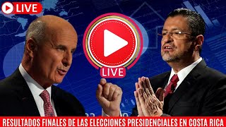 Resultados finales de las elecciones de este 03 de Abril en Costa Rica  Transmisión continua [upl. by Esiled]