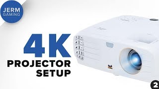 Setting up the Viewsonic PX7274K HDR projector in the home theater  Episode 2 [upl. by Quinlan]