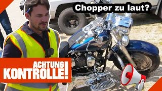 🏍️ CHOPPERMotorräder mit OFFENER Auspuffklappe 22 Kabel Eins  Achtung Kontrolle [upl. by Nomihs]