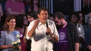 Les stars brésiliennes aux côtés de Haddad à Rio [upl. by Mandelbaum]