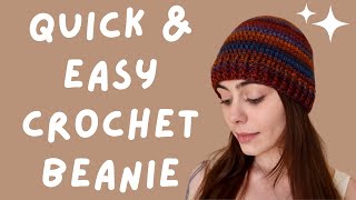 How to Crochet a Beanie  Lion Brand Landscapes Yarn [upl. by Sivrat]