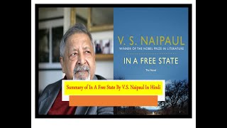 Summary of In A Free State By VS Naipaul In Hindi [upl. by Mays]