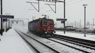 Trainaction im Schnee in Mellingen Heitersberg EGGER FILM [upl. by Jose975]