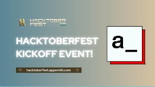 Appsmith Hacktoberfest Kickoff [upl. by Burget]