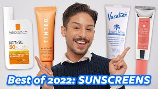 The BEST Sunscreens of 2022  My Favorite US EU Mineral and Australian SPFs [upl. by Dichy625]