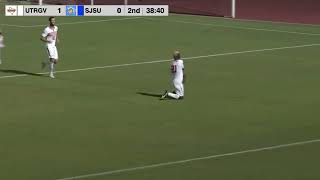 Farkarlunss Two Goals Paces UTRGV Mens Soccer to Victory Over San Jose State [upl. by Glenna866]