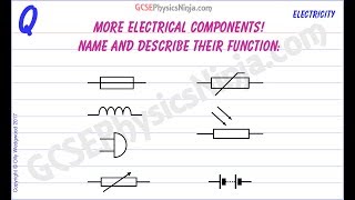 More Electronic Components Symbols  Electrical Circuits  GCSE Physics [upl. by Apps395]