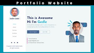 Sidee Loo Sameeyaa Portfolio Website WordPress Elementor [upl. by Fortier152]