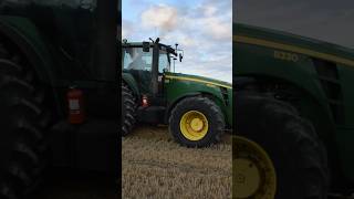 Roaring 8330 starting krone baler johndeere tractor krone tractorpower [upl. by Yaker]