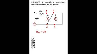 Resistência equivalente com curto circuito [upl. by Noj]