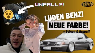 Mercedes R129 SL  NEUE FARBE FÜR DEN LUDENBENZ [upl. by Shuler]