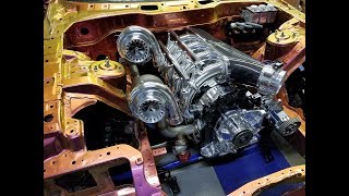 4 rotor twin turbo 1400hp engine build mazda Rx7 Defined Autoworks [upl. by Llertram846]