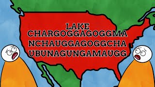 The USAs Longest Name  Lake Char­gogg­a­gogg­man­chaugg­a­gogg­chau­bun­a­gung­a­maugg [upl. by Lessig]