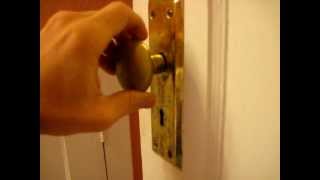 Old Mortise Lock Door Hardware Step 1  Removing Hardware [upl. by Tennek]