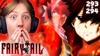 NATSU VS ZEREF Fairy Tail Episode 293 amp 294 Reaction [upl. by Yramesor]