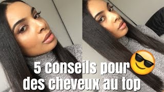 5 conseils pour des cheveux au TOP en 2018 🏆 [upl. by Oiredised739]