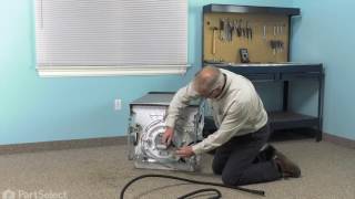 Dishwasher Repair – Replacing the Drain Hose Whirlpool Part WP99002652 [upl. by Farmer]