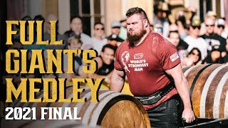 ENTIRE Giants Medley EVERY GO  2021 SBD Worlds Strongest Man Final [upl. by Katuscha]