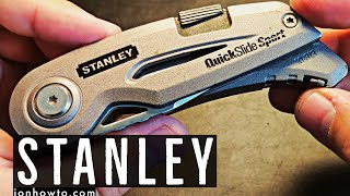 Stanley 99E Utility Knife review and blade replacement demo [upl. by Peursem]