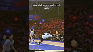 Worlds longest rally 😲 volleyball rally sports shorts ytshorts yt [upl. by Sheryl362]