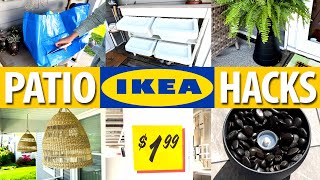 10 IKEA HACKS for your outdoor patio… quick and easy [upl. by Yenwat331]