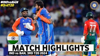 India vs Bangladesh 3rd T20 Highlights 2024  India vs Bangladesh  IND vs BAN 3rd T20 Highlights [upl. by Renado108]