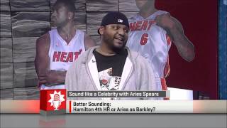 Aries spears shaq and charles barkley impressions [upl. by Hayashi]