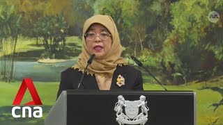 More than 100 people appointed as honorary aidesdecamp by President Halimah [upl. by Aisayt]