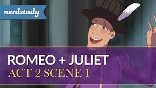 Romeo and Juliet Summary Act 2 Scene 1  Nerdstudy [upl. by Neeruan]