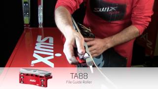 Swix How to Use The TA88 File Guide Roller [upl. by Hareenum]