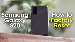 Samsung Galaxy S20 How to Reset Back to Factory Settings [upl. by Aitropal599]