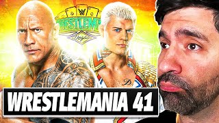 PREDICTING THE WRESTLEMANIA 41 MATCH CARD WAY TOO EARLY [upl. by Aven]