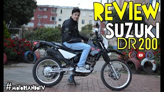 SUZUKI DR 200 REVIEW FINAL  MotoriandoTV [upl. by Kiki]