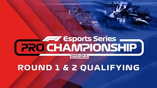 2021 F1 Esports Pro Championship Rounds 12 Qualifying [upl. by Burta546]