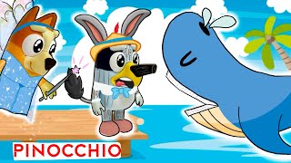 Pinocchio with Bluey 💙 Classic Tale for Kids [upl. by Ayikahs]