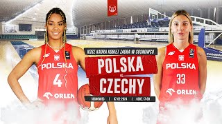 POLSKA  CZECHY  Towarzyski Mecz Reprezentacji Polski Koszykarek [upl. by Franklyn]