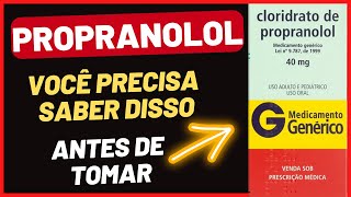 PROPRANOLOL INDERAL REBATEN PARA QUE SERVE  EFEITOS COLATERAIS  INDICAÇÃO DOSE BULA COMPLETA [upl. by Brinkema]