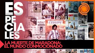 Así se vivió la noticia de la muerte de Maradona en medios de todo el mundo [upl. by Niwdog958]