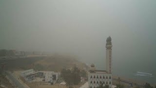 Harmattan Season Sees Senegal’s Capital Covered By a Cloud of Dust [upl. by Yaj]