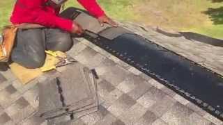 How to install Ridge Vents  Texan Roofing 281 3919600 [upl. by Rabiah422]